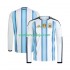 Camisola Argentina Homem Equipamento Primeiro Copa do Mundo 2026 Manga Comprida